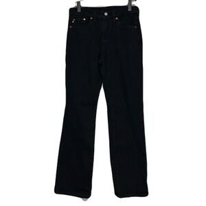 Vintage Polo Jeans Company Black Denim Classic Bootcut Leather Patch Jeans 6